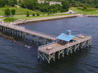 The Larry Mouradjian Fishing Pier, Located at Rocky Point State Park
