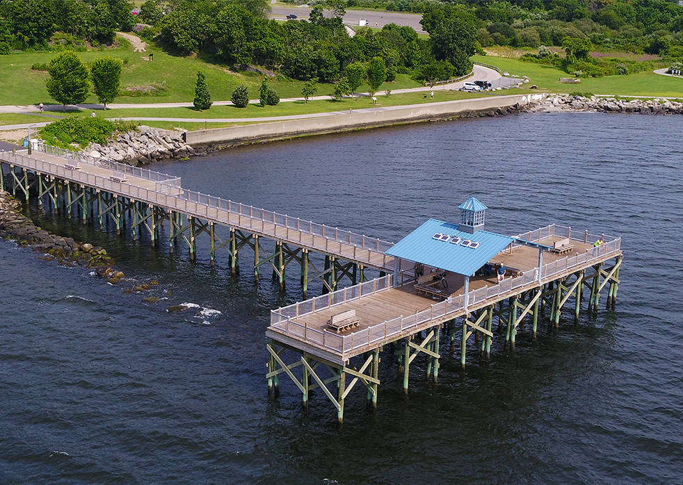 The Larry Mouradjian Fishing Pier, Located at Rocky Point State Park