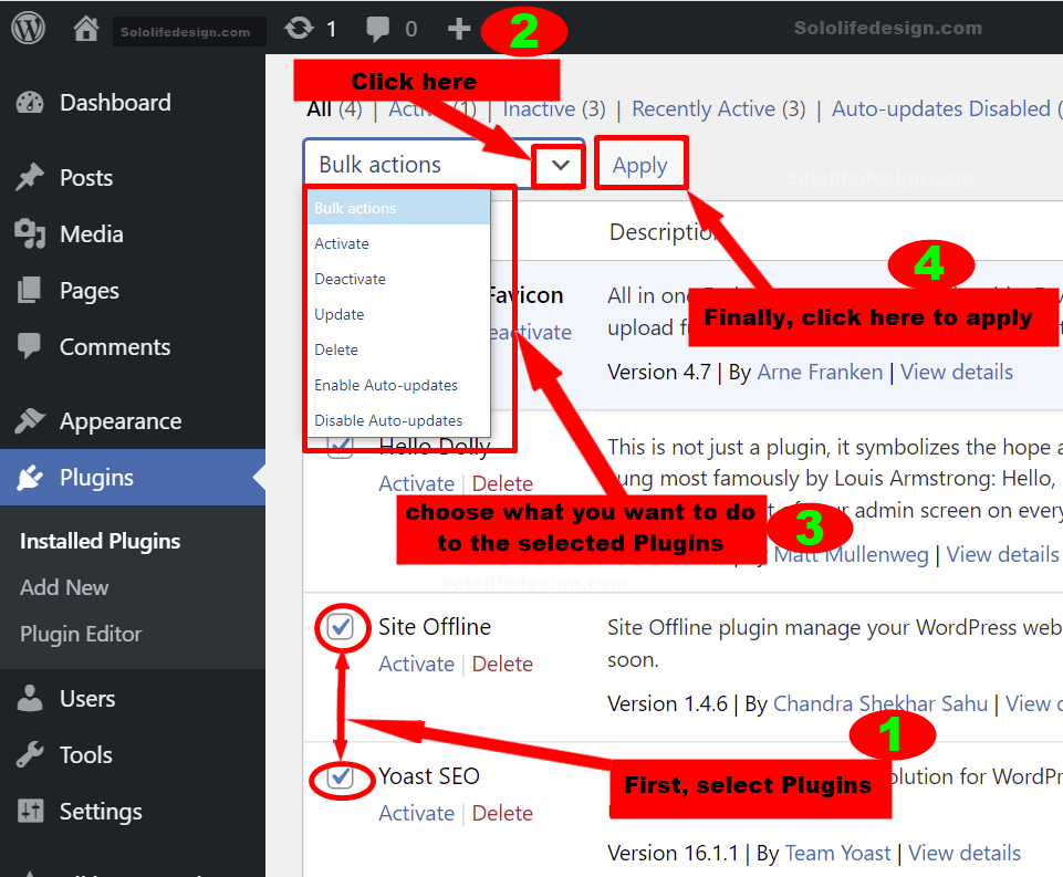 How to start a blog - activating multiple plugins