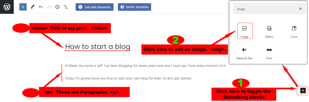 How to start a blog - creating first blog step-7